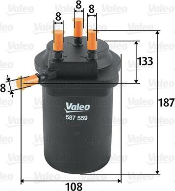 Valeo 587559 - Filtru combustibil aaoparts.ro