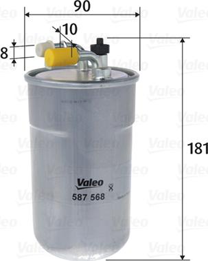 Valeo 587568 - Filtru combustibil aaoparts.ro