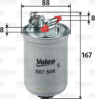 Valeo 587506 - Filtru combustibil aaoparts.ro