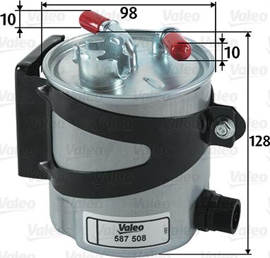 Valeo 587508 - Filtru combustibil aaoparts.ro