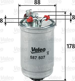 VALEO 587507 - Filtru combustibil aaoparts.ro