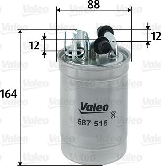 Valeo 587515 - Filtru combustibil aaoparts.ro