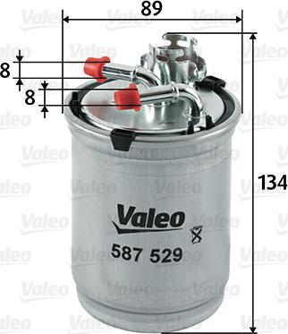 Valeo 587529 - Filtru combustibil aaoparts.ro