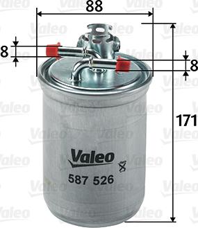 Valeo 587526 - Filtru combustibil aaoparts.ro