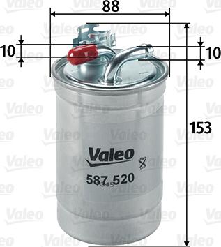 Valeo 587520 - Filtru combustibil aaoparts.ro