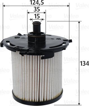 VALEO 587098 - Filtru combustibil aaoparts.ro