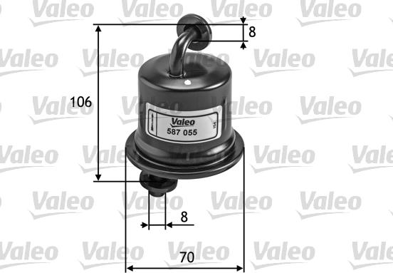 VALEO 587055 - Filtru combustibil aaoparts.ro