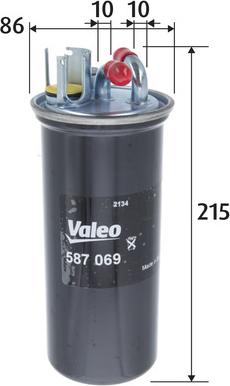 Valeo 587069 - Filtru combustibil aaoparts.ro