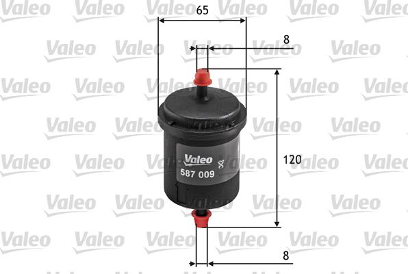 VALEO 587009 - Filtru combustibil aaoparts.ro