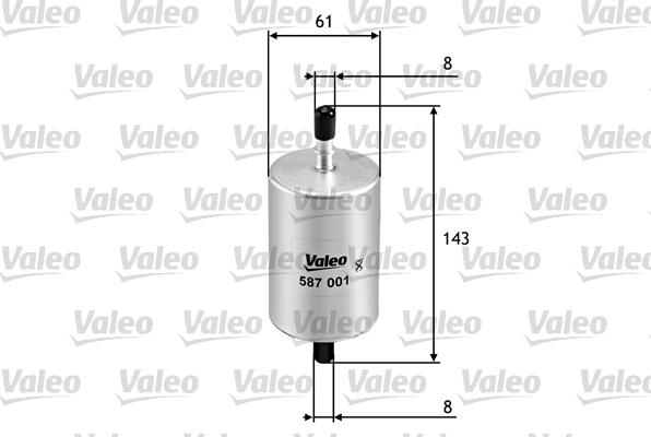 VALEO 587001 - Filtru combustibil aaoparts.ro
