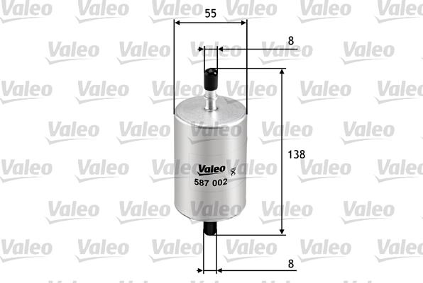 VALEO 587002 - Filtru combustibil aaoparts.ro