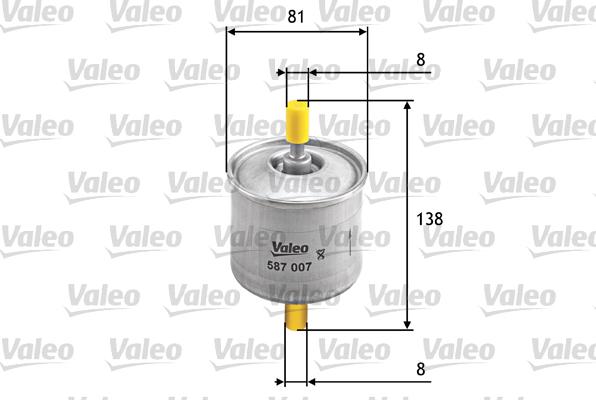 VALEO 587007 - Filtru combustibil aaoparts.ro