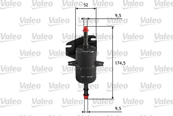 Valeo 587018 - Filtru combustibil aaoparts.ro