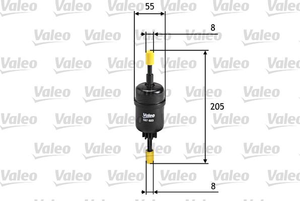 Valeo 587023 - Filtru combustibil aaoparts.ro