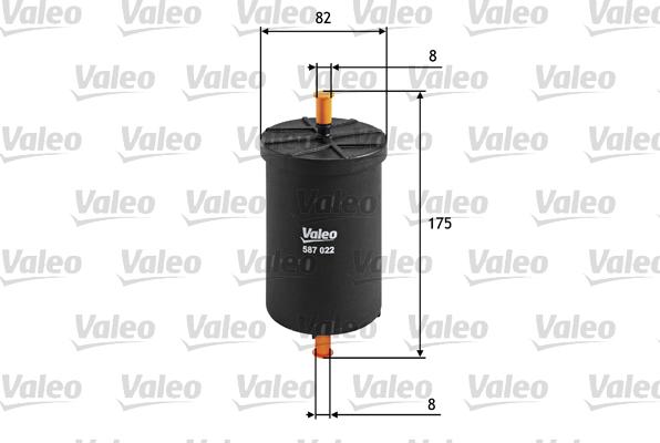 Valeo 587022 - Filtru combustibil aaoparts.ro