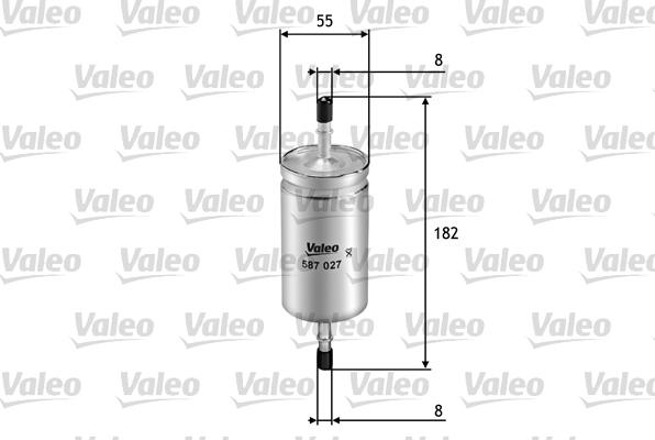 Valeo 587027 - Filtru combustibil aaoparts.ro