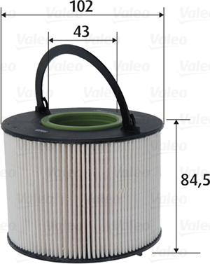 Valeo 587075 - Filtru combustibil aaoparts.ro