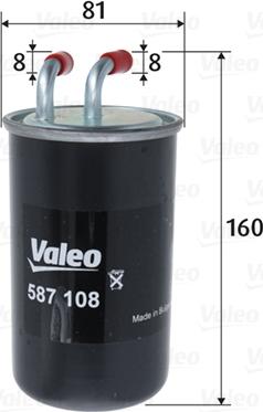 VALEO 587108 - Filtru combustibil aaoparts.ro
