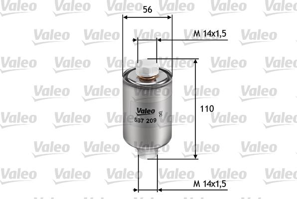 Valeo 587209 - Filtru combustibil aaoparts.ro