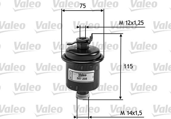 Valeo 587208 - Filtru combustibil aaoparts.ro