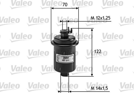 Valeo 587211 - Filtru combustibil aaoparts.ro