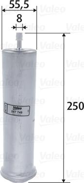 VALEO 587749 - Filtru combustibil aaoparts.ro