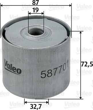 Valeo 587701 - Filtru combustibil aaoparts.ro