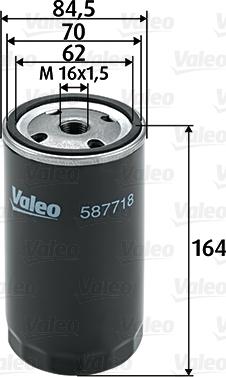 Valeo 587718 - Filtru combustibil aaoparts.ro