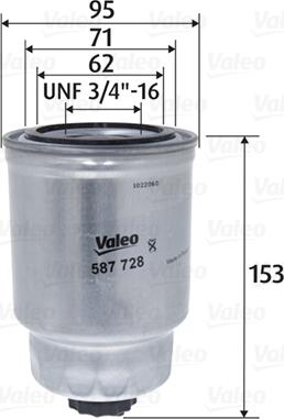 Valeo 587728 - Filtru combustibil aaoparts.ro