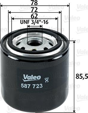 Valeo 587723 - Filtru combustibil aaoparts.ro