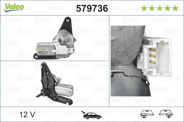 Valeo 579736 - Motor stergator aaoparts.ro