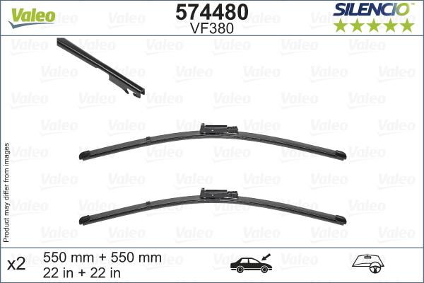 Valeo 574480 - Lamela stergator aaoparts.ro