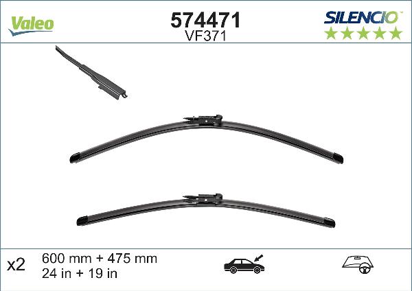 Valeo 574471 - Lamela stergator aaoparts.ro