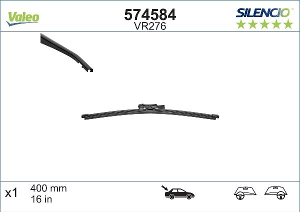 VALEO 574584 - Lamela stergator aaoparts.ro