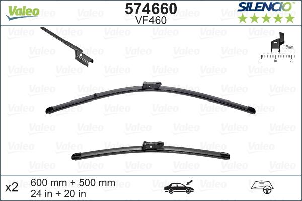 Valeo 574660 - Lamela stergator aaoparts.ro