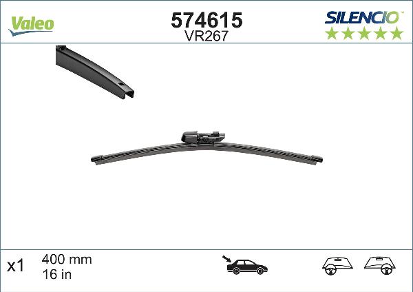 Valeo 574615 - Lamela stergator aaoparts.ro