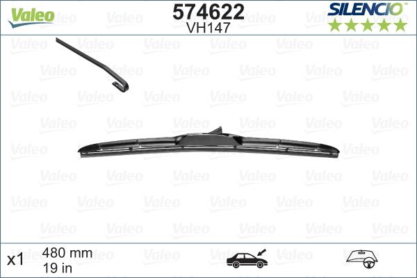 Valeo 574622 - Lamela stergator aaoparts.ro