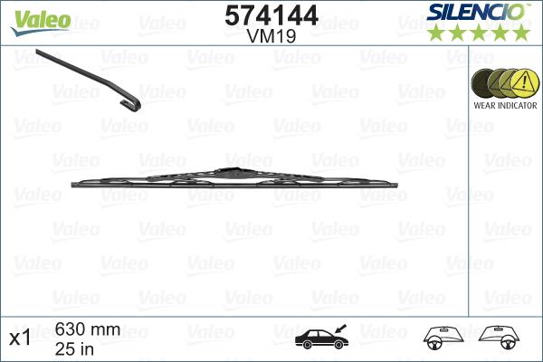 Valeo 574144 - Lamela stergator aaoparts.ro