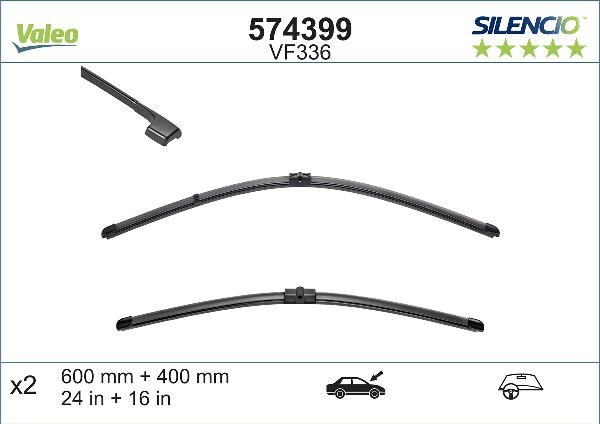 VALEO 574399 - Lamela stergator aaoparts.ro