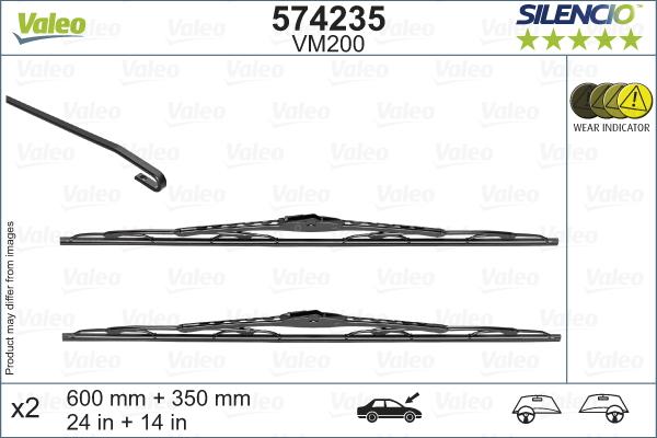 Valeo 574235 - Lamela stergator aaoparts.ro