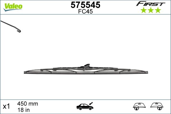 Valeo 575545 - Lamela stergator aaoparts.ro