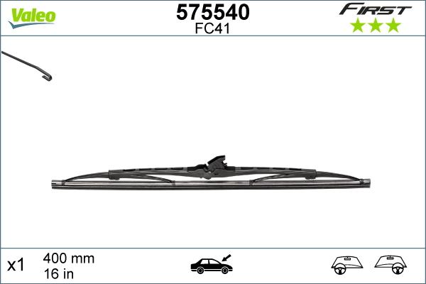 Valeo 575540 - Lamela stergator aaoparts.ro