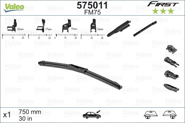 Valeo 575011 - Lamela stergator aaoparts.ro