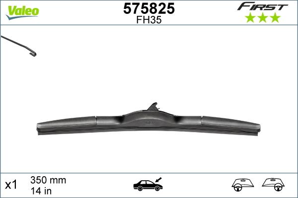 Valeo 575825 - Lamela stergator aaoparts.ro