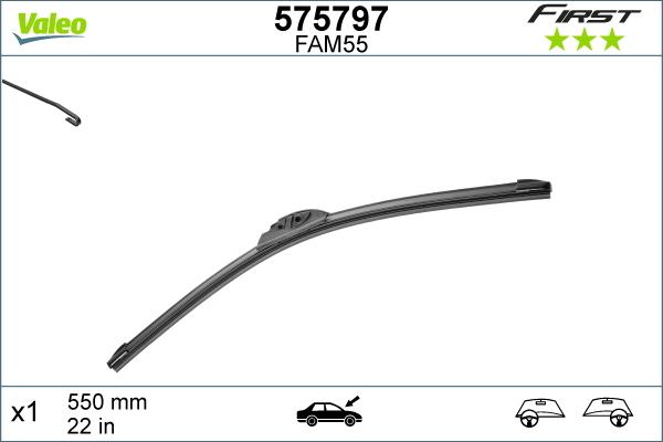 Valeo 575797 - Lamela stergator aaoparts.ro