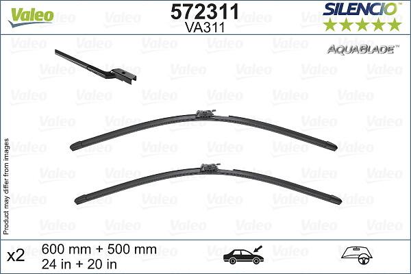 VALEO 572311 - Lamela stergator aaoparts.ro