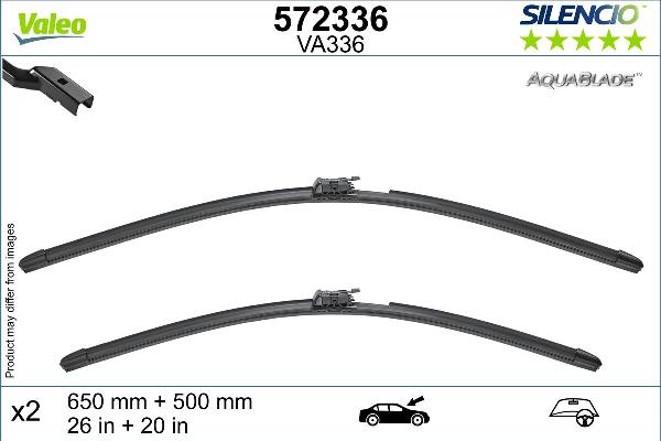 VALEO 572336 - Lamela stergator aaoparts.ro