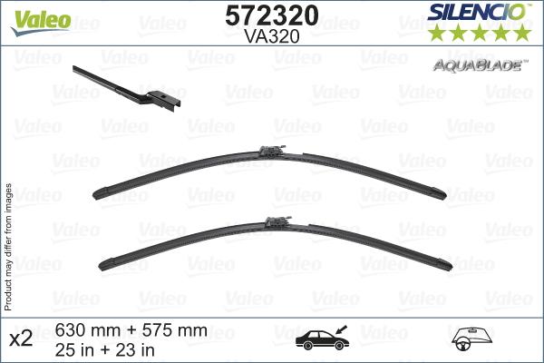 Valeo 572320 - Lamela stergator aaoparts.ro