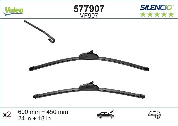 VALEO 577907 - Lamela stergator aaoparts.ro