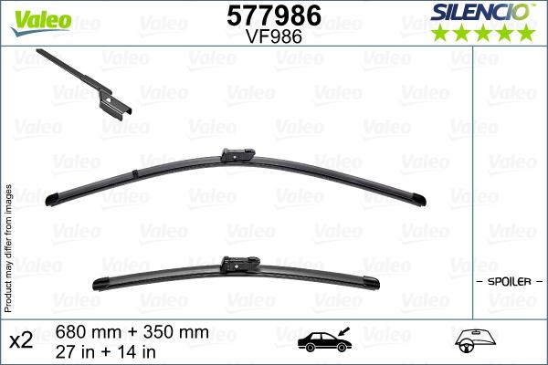 Valeo 577986 - Lamela stergator aaoparts.ro